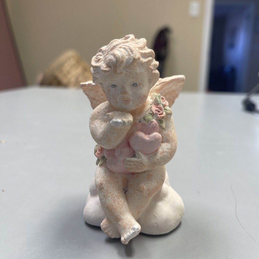 Russ Berrie 15788 Memories Of Love AB/6091 Angel Kisses Wings Cherub VINTAGE